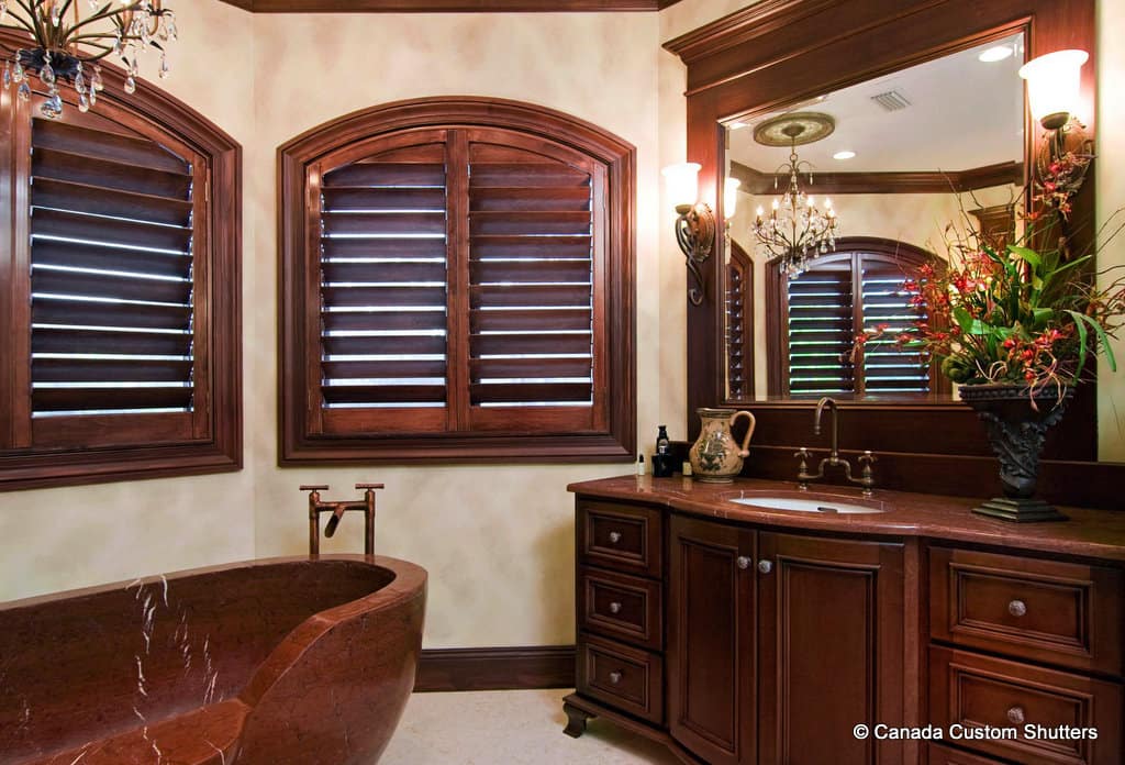 interior shutters with arched top
